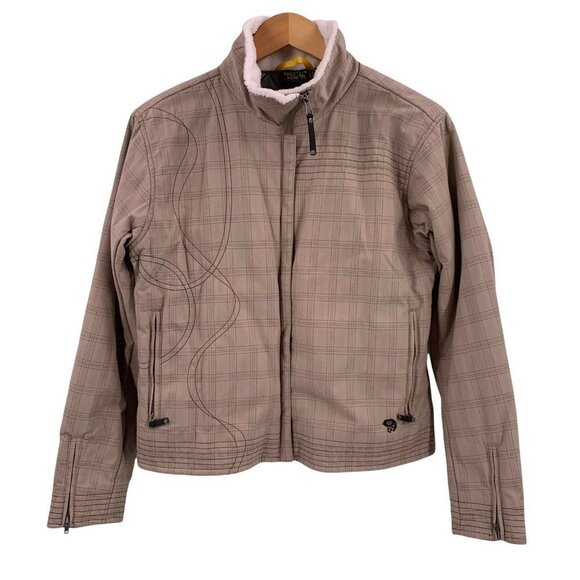 Mountain Hardwear Commotion Retromotion Light Tan Plaid Jacket Size Medium - Picture 2 of 8